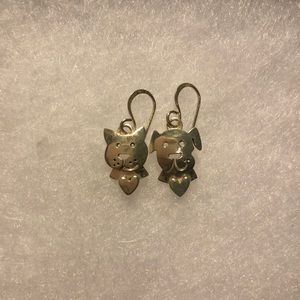 Mismatched Dog and Cat Earrings